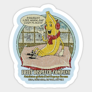 Bananas Like Warm and Cozy Places 1952 Sticker